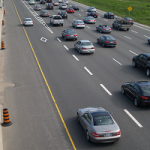 cars on highway